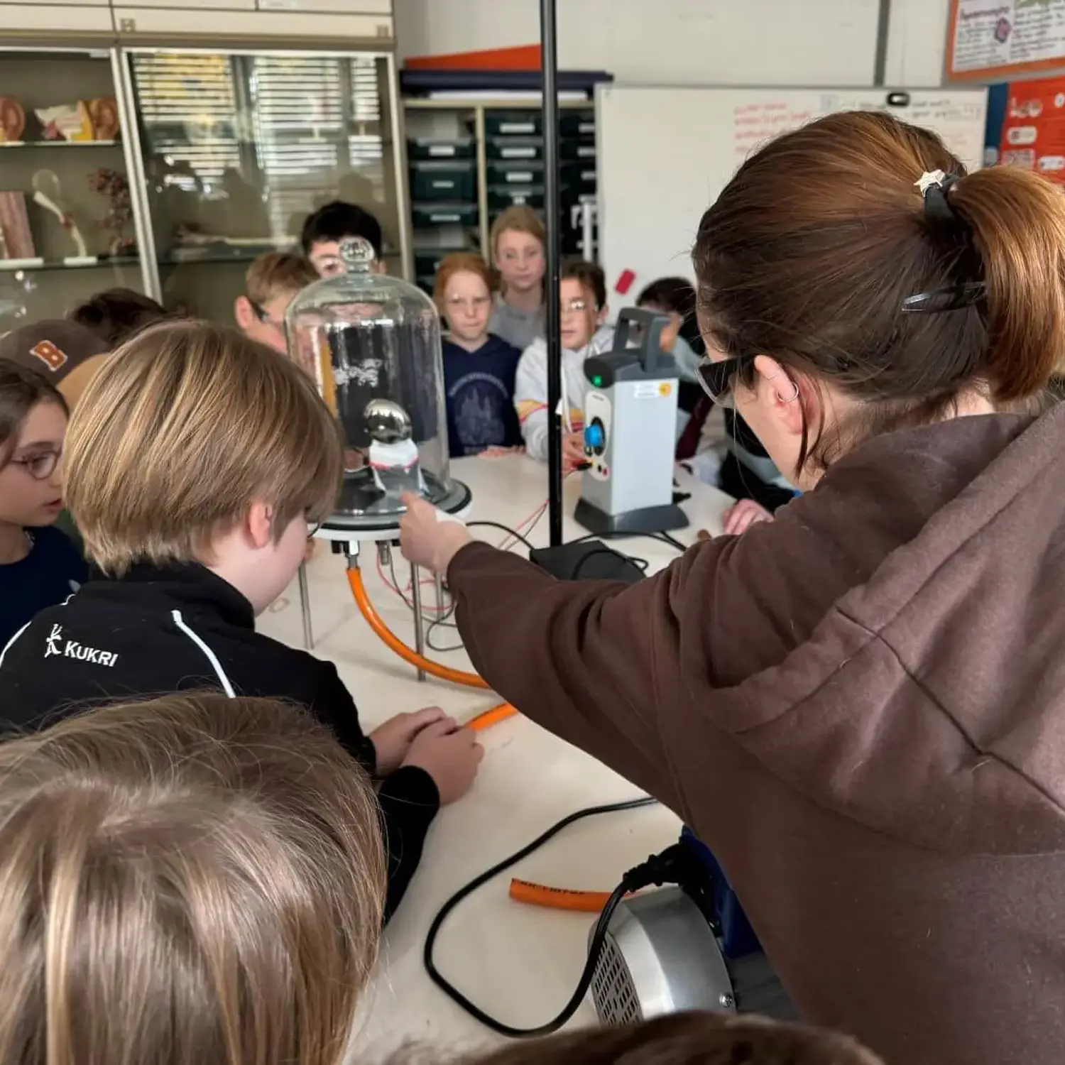 ISD pupils in a science lesson.