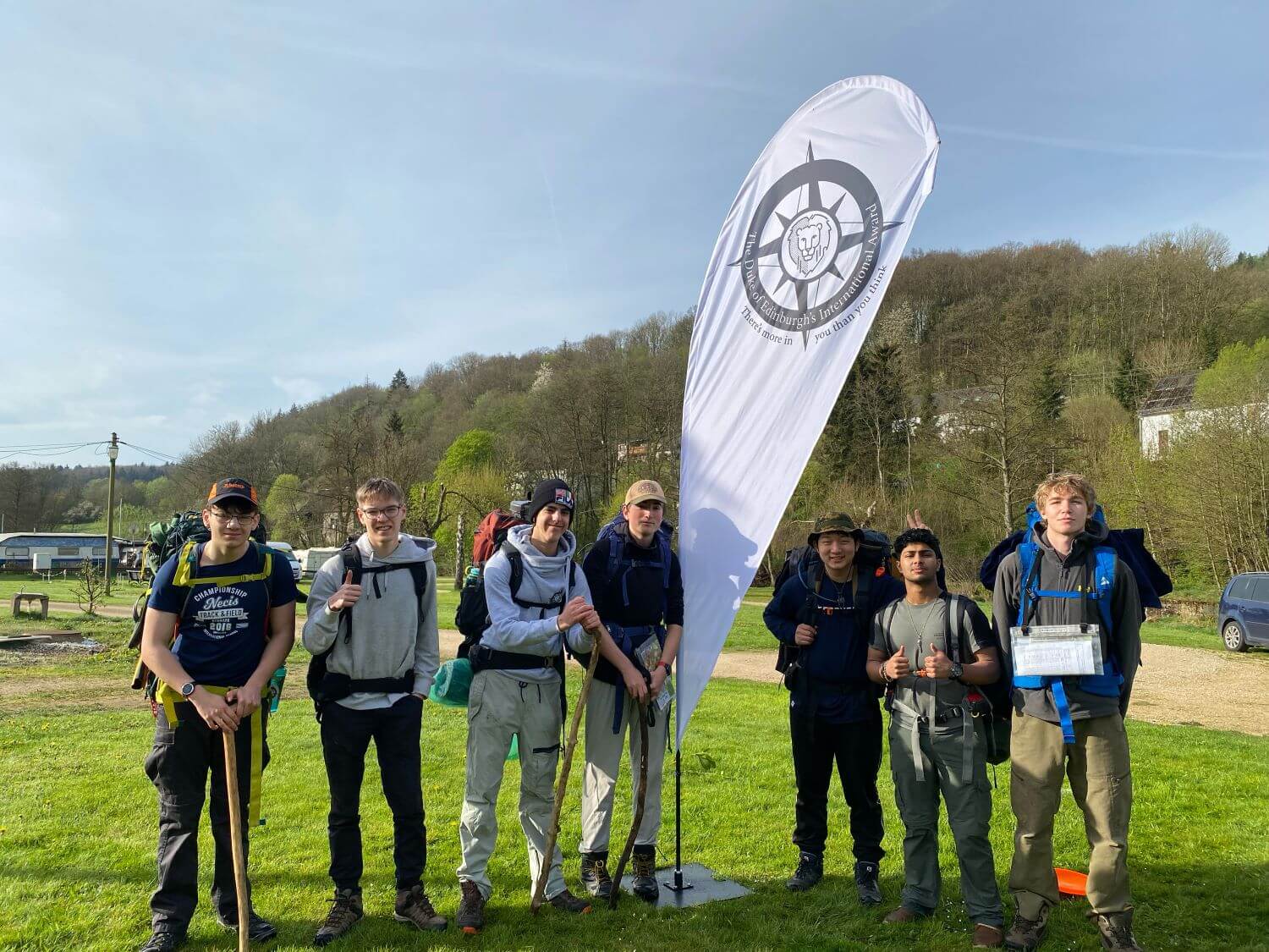 ISD pupils on a D of E expedition.