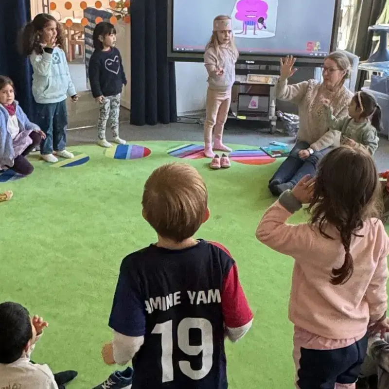 ISD Reception Class in a lesson.