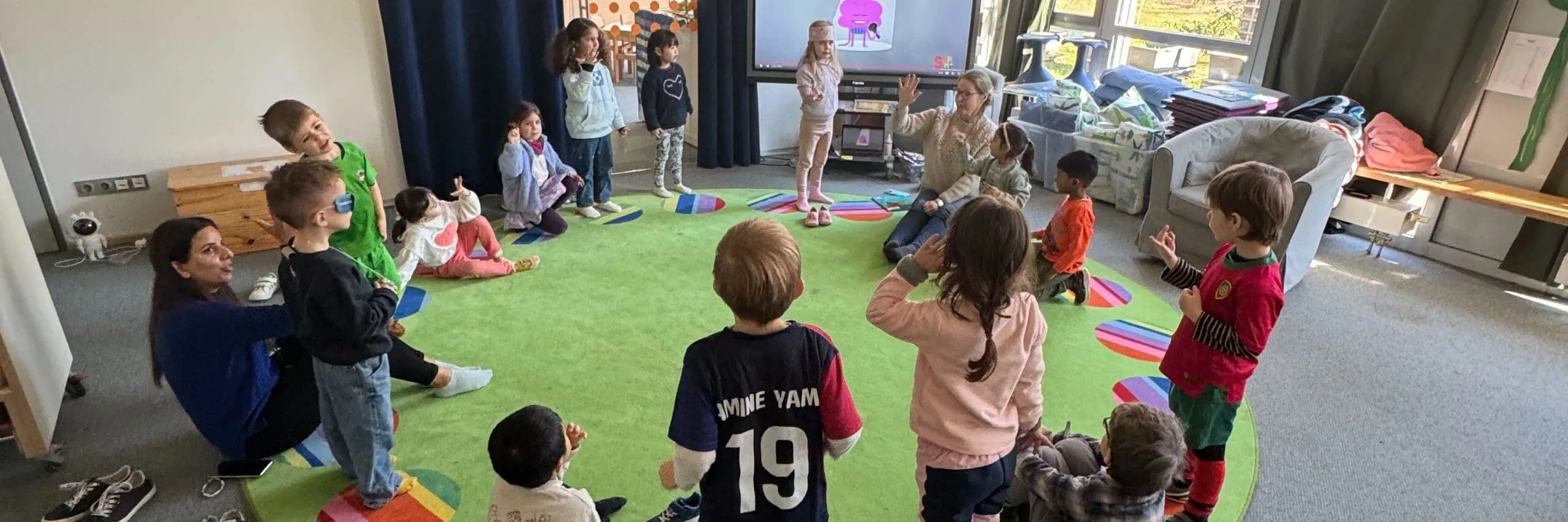 ISD Reception Class in a lesson.