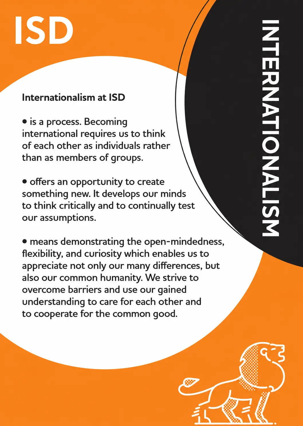 Internationalism at ISD is a process.
