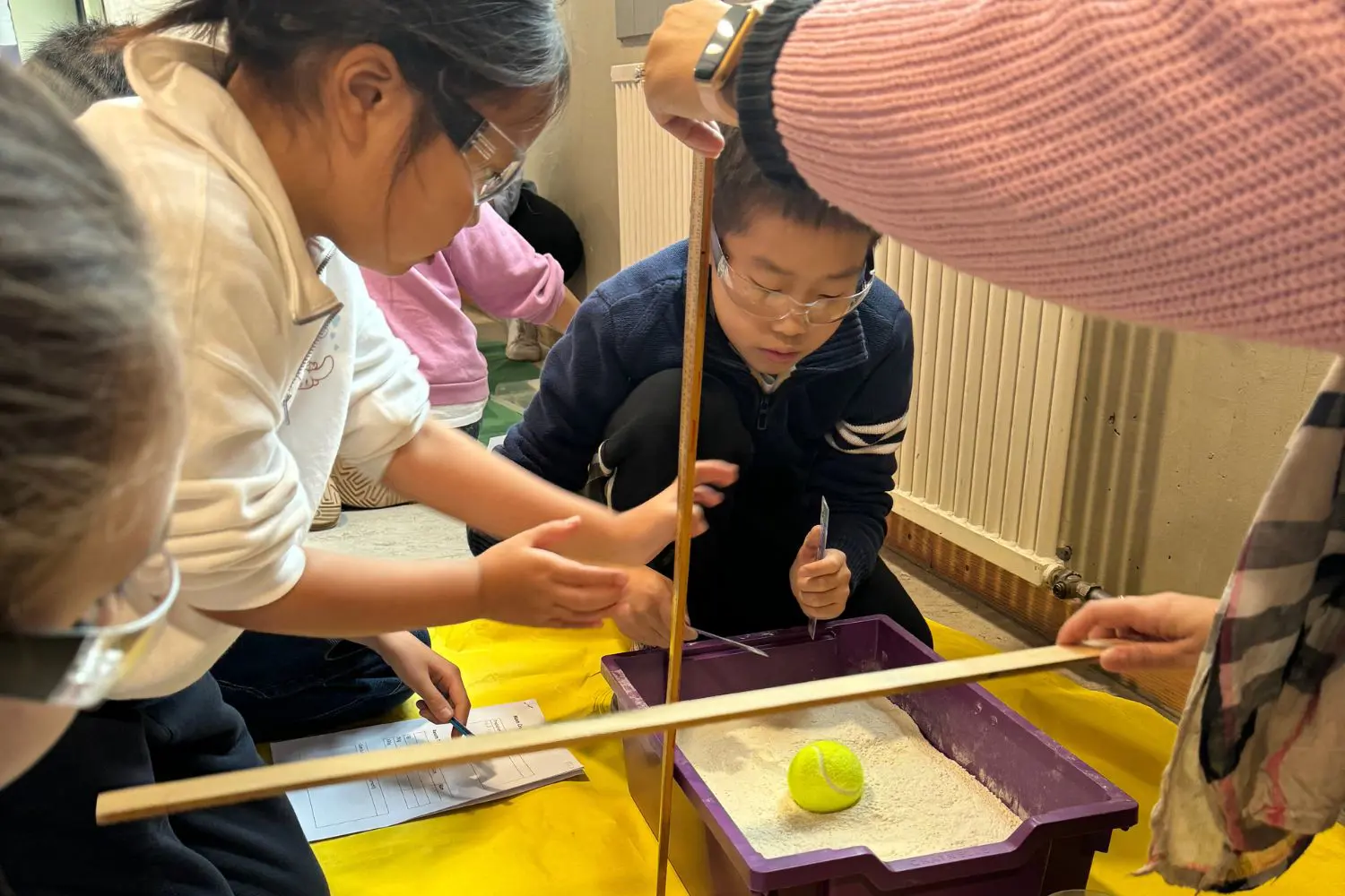 ISD Elementary School pupils in a science lesson.