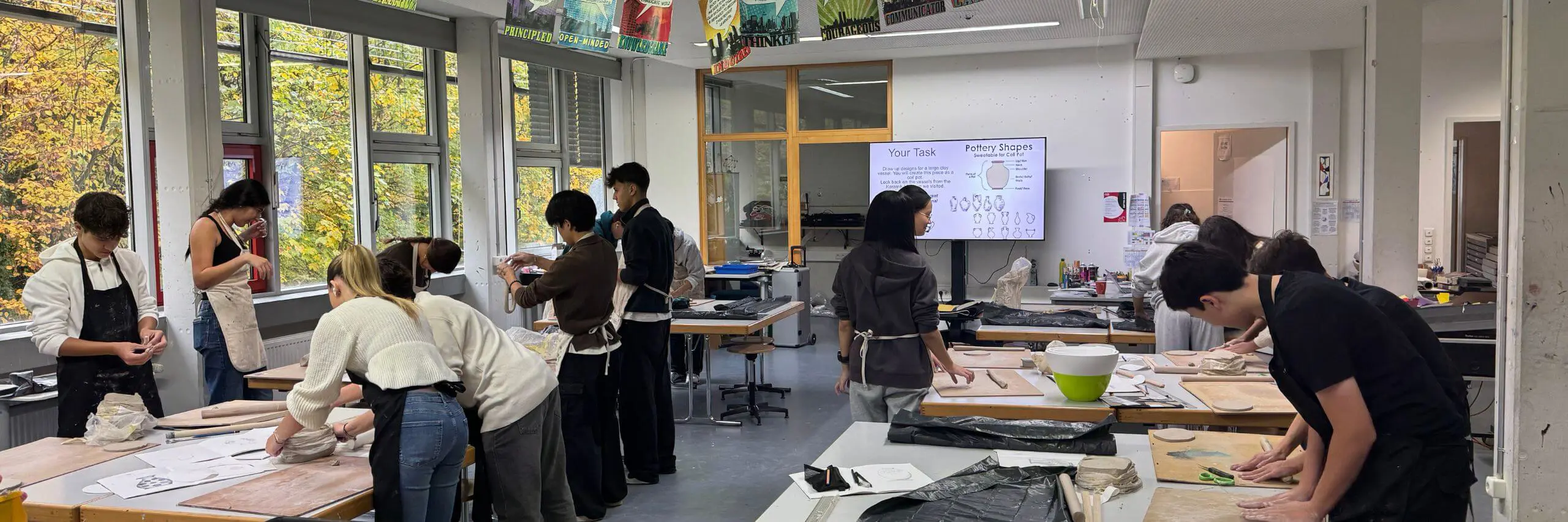 ISD Senior School Students in an Art lesson.