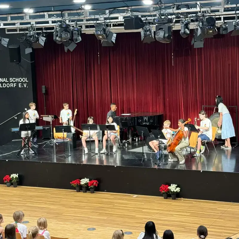 Students participating in arts and performance activities
