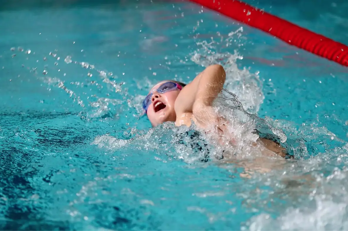 ISD Student swimmer
