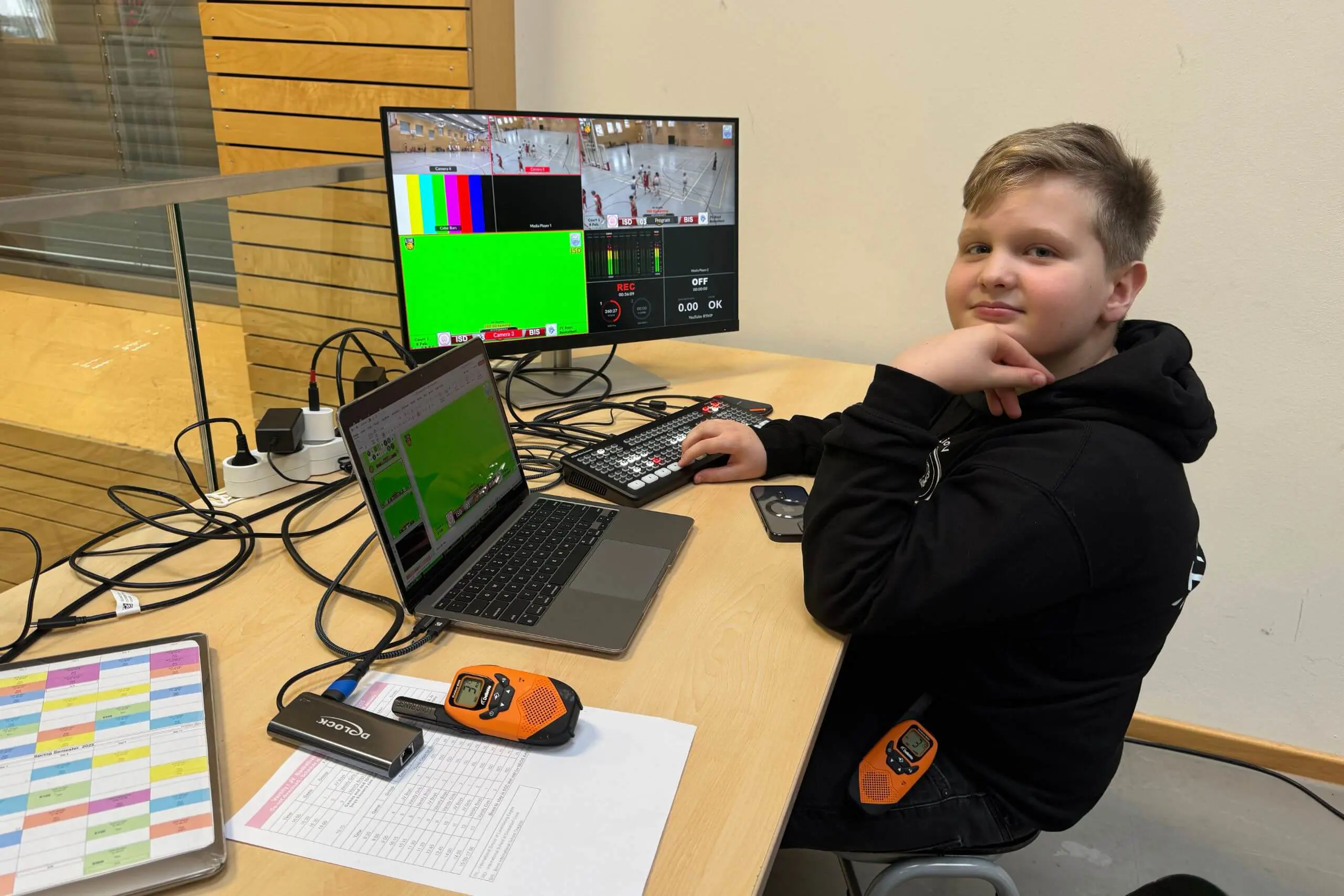 ISD pupil working with technology.